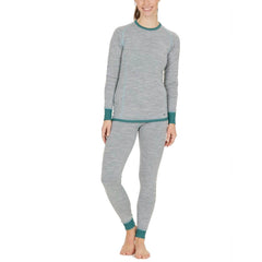 Endurance Binna Women's Merino Wool Baselayer Set, Hydro 2