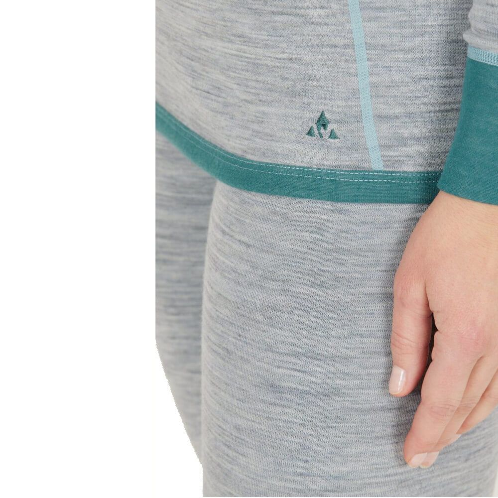Endurance Binna Women's Merino Wool Baselayer Set, Hydro 4