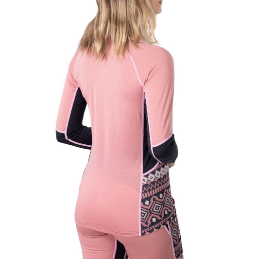 Kari Traa Malia Half-Zip Base Layer, Lotus
