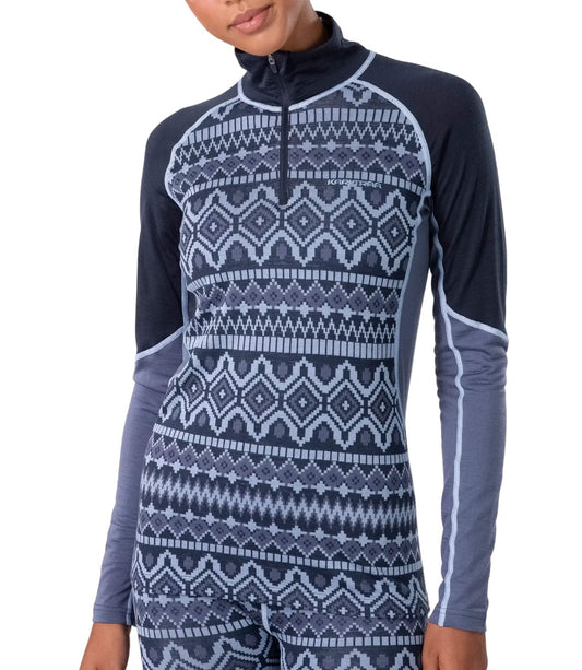 Kari Traa Malia Half Zip Termoveļas Krekls - Sieviešu