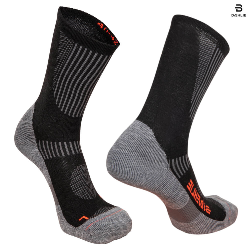 Bjorn Daehlie Active Wool Socks, Black/Grey