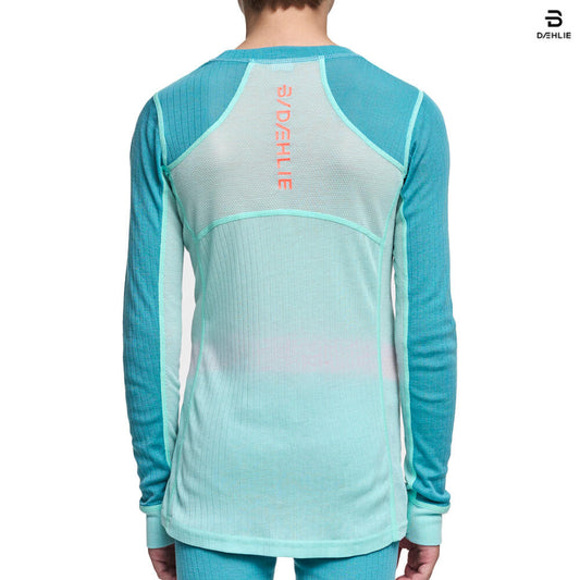 Bjorn Daehlie Performance-Tech LS Kids Baselayer Shirt, Delphium Blue. No mugurpuses