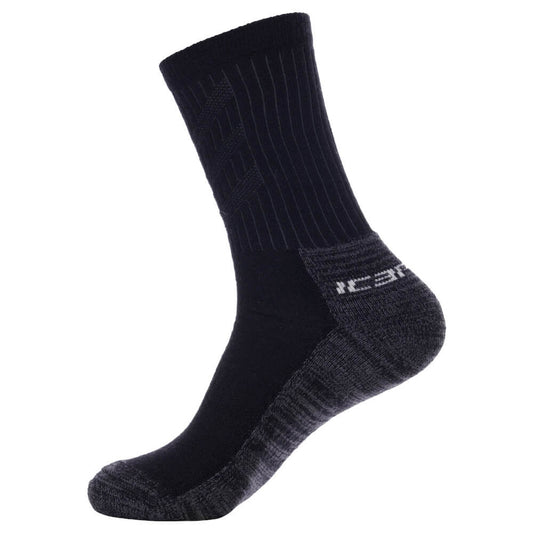 Icepeak Ispheming Unisex Merino vilnas zeķes, melnas