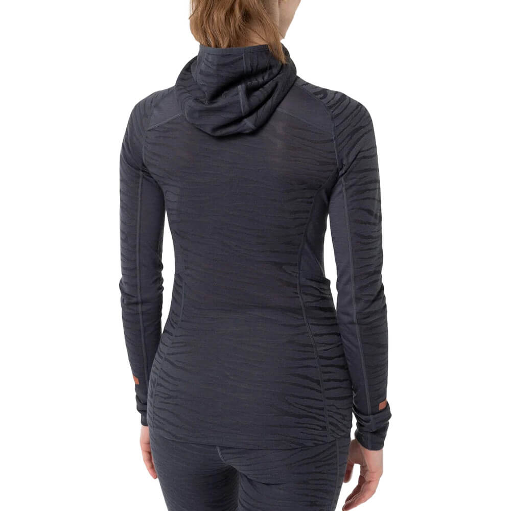 Johaug Advance Tech-Wool Women's Hood Base Layer, Dark Blue 2