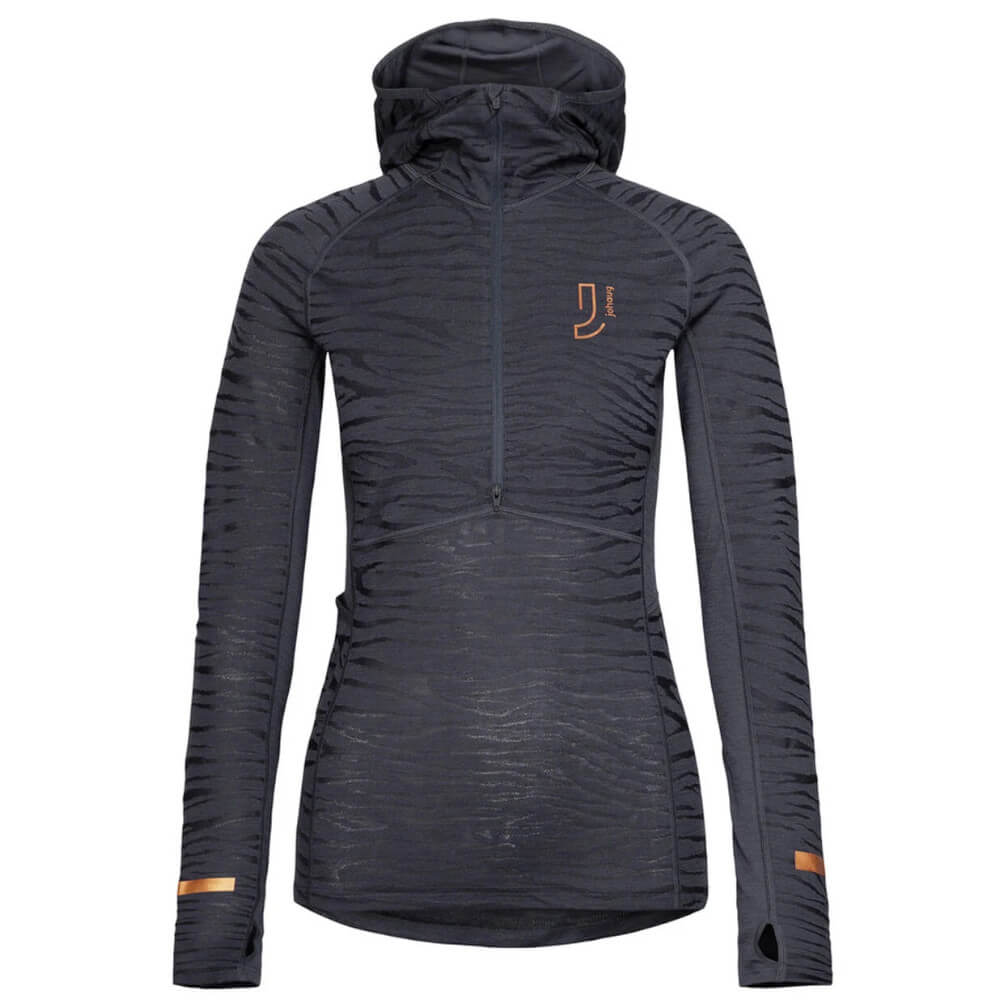 Johaug Advance Tech-Wool Women's Hood Base Layer, Dark Blue 3