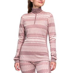 Kari Traa Agnes 2.0 Half Zip Baselayer Shirt, Taupe | Termokrekls