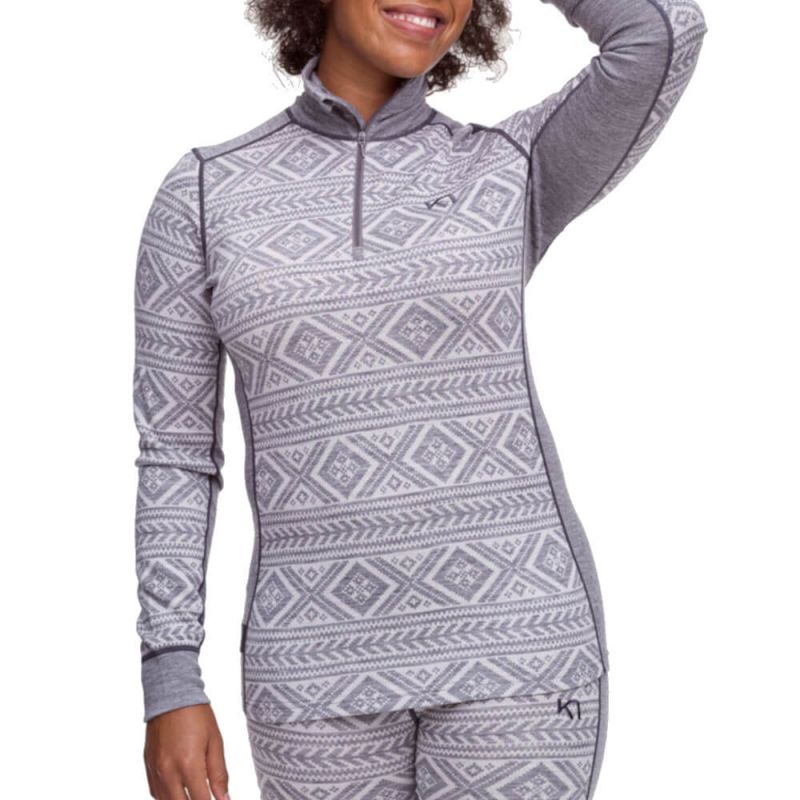 Kari Traa Floke half zip merino termo krekls