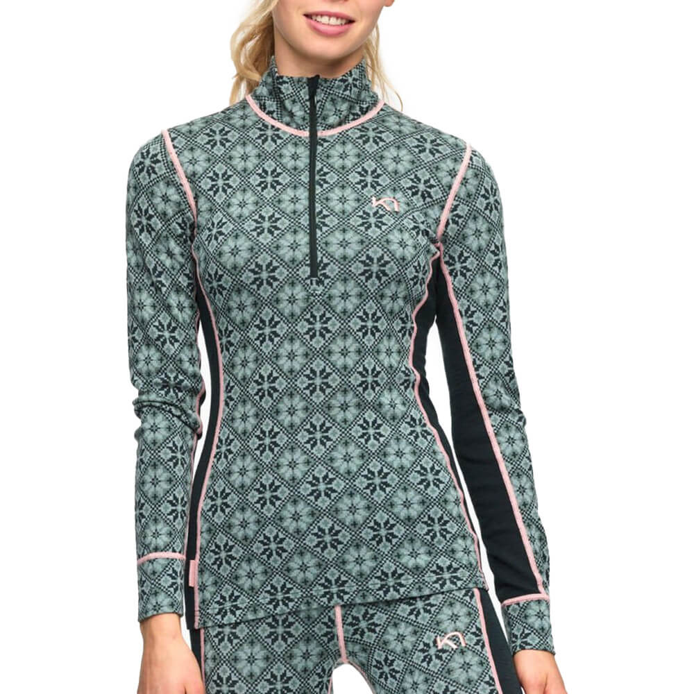 Kari Traa Rose Half Zip Women's Termo Baselayer, Murk. Uz auguma