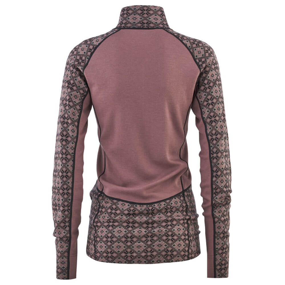 Kari Traa Rose Light Women's Merino Baselayer Half Zip, Taupe 4