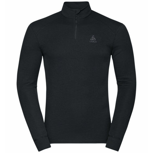 Odlo Active Warm Eco Half-zip silts vīriešu termo krekls. Melns