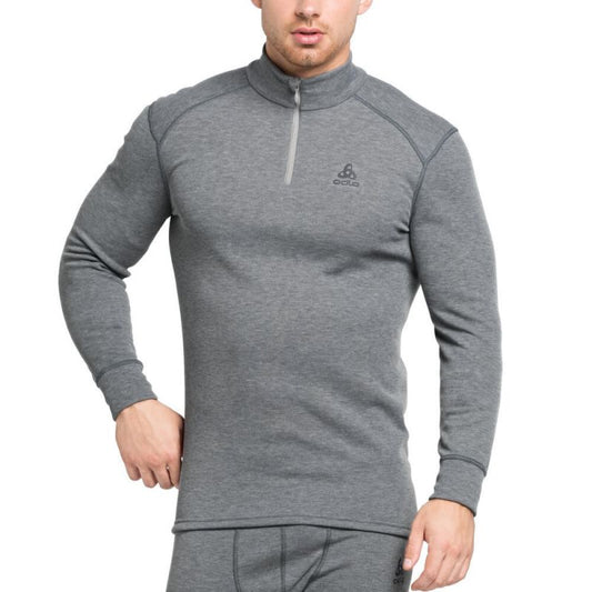 Odlo Active Warm Eco Half-zip vīriešu termo krekls. Pelēks