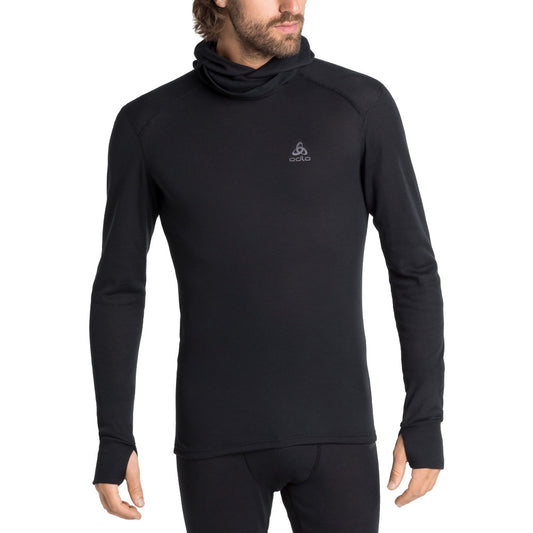 Odlo Active Warm Eco Men's Base Layer Top With Facemask uz auguma