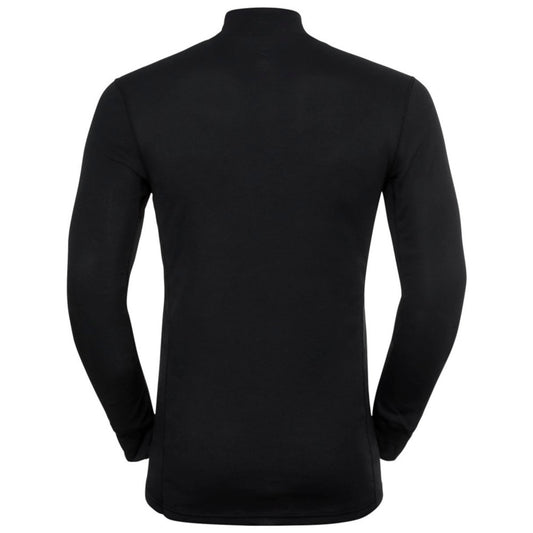 Odlo Active Warm Eco Men's Turtleneck Base Layer Top, Black 2