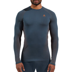 Odlo Performance Warm Eco LS Men's Baselayer, India Ink