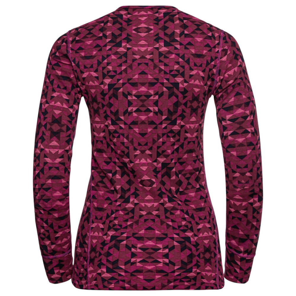 Odlo Active Warm Eco Graphic LS Base Layer, Festive Fuchsia. No mugurpuses