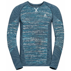 Odlo The Blackcomb ECO LS Men's, Dark Sapphire/Space Dye 2