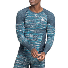 Odlo The Blackcomb ECO LS Men's, Dark Sapphire/Space Dye