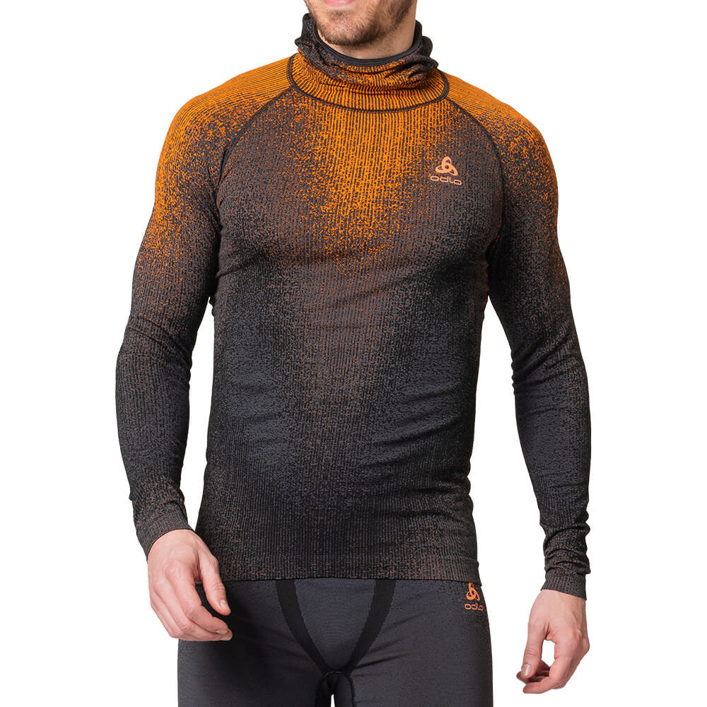 Odlo The Blackcomb ECO Men's LS With Facemask, Oriole
