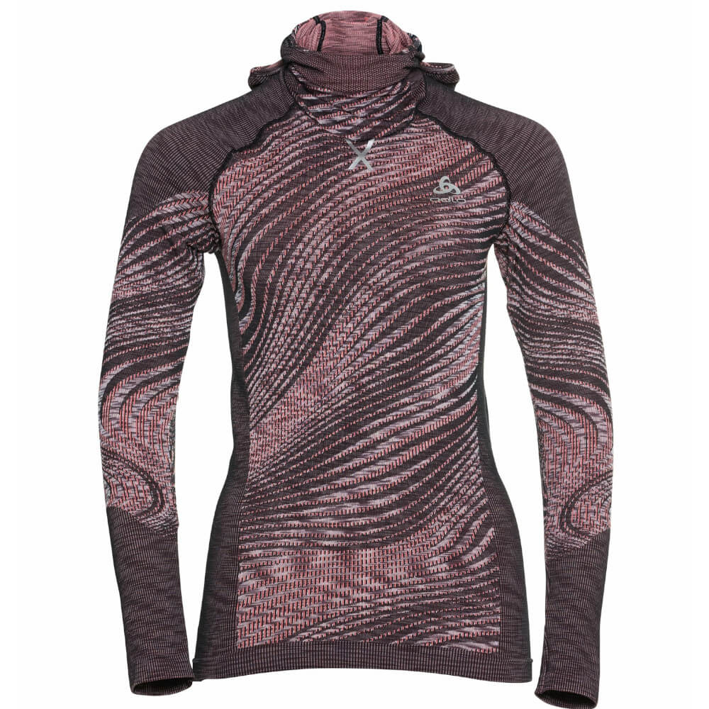Odlo The Blackcomb ECO Women's LS With Facemask, Siesta/Space Dye 3