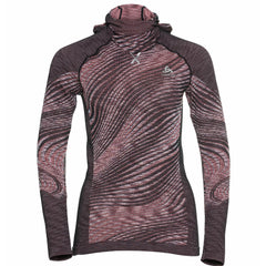 Odlo The Blackcomb ECO Women's LS With Facemask, Siesta/Space Dye 3