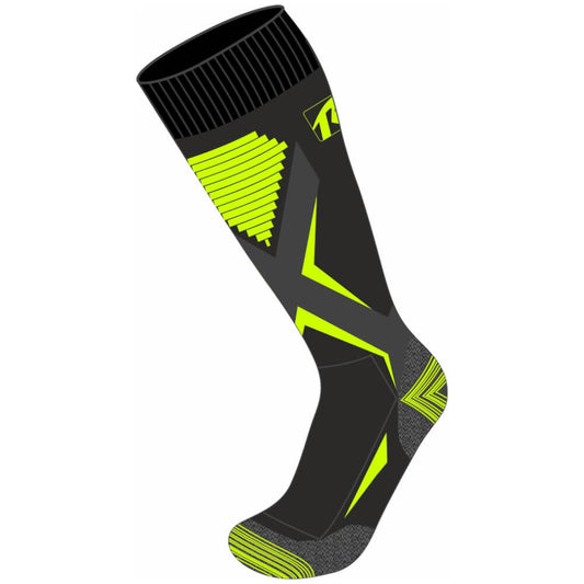 Relax Kids Ski Socks Thunder, Black/Yellow | Bērnu Slēpošanas Zeķes