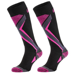 Relax Thunder Bērnu slēpošanas zeķes, Black/Pink