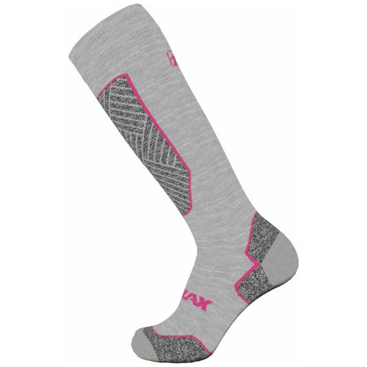 Relax Unisex Ski Socks Alpine, Grey/Pink | Slēpošanas Zeķes