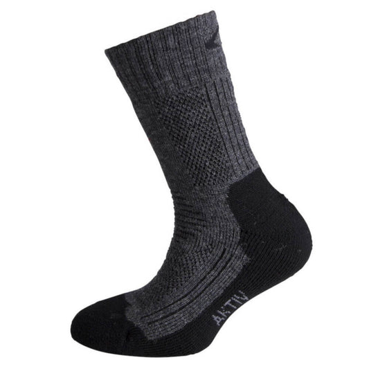 Ulvang Aktiv Jr Kids Merino Socks, Charcoal Melange