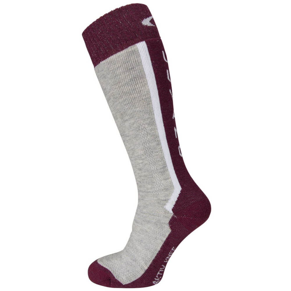 Ulvang Aktiv Knee Junior Merino Socks, Fig/Grey | Bērnu Merino Vilnas Termozeķes