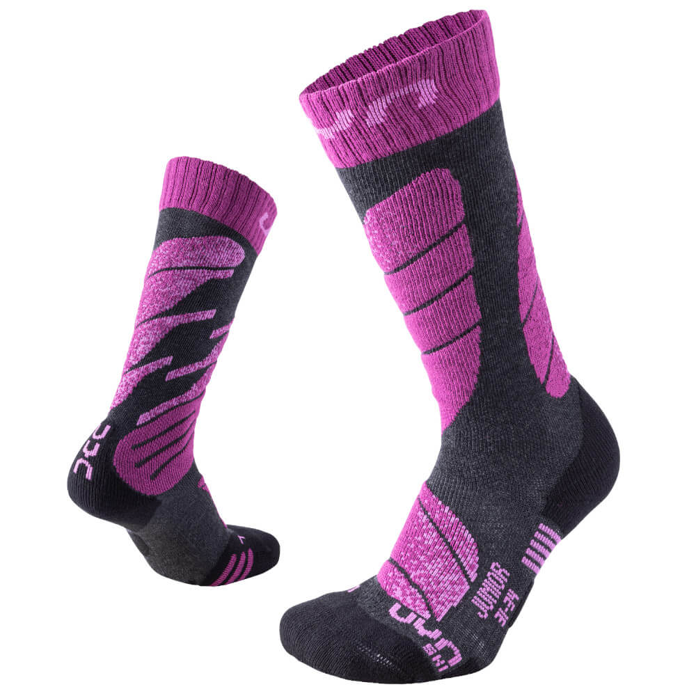 UYN Ski Socks, Melange/Violet | Bērnu Slēpošanas Zeķes