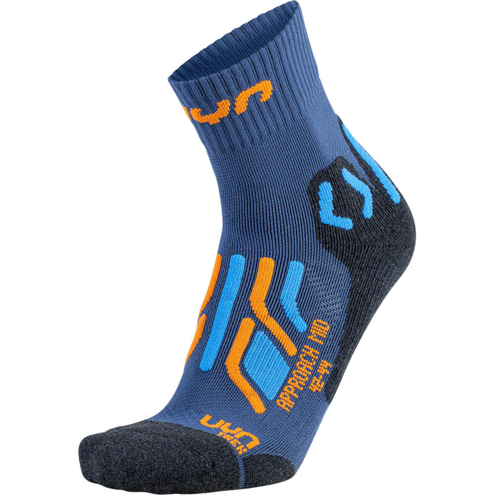 UYN Trekking Approach Mid Men's Socks, blue/orange