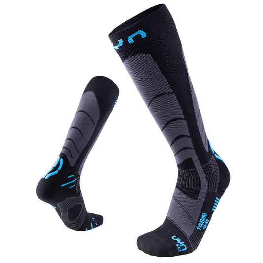 UYN Ski Touring Socks, Black/Azure | Vīriešu Slēpošanas Zeķes