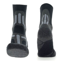 UYN Trekking 2in Men's Merino Socks, Black/Grey