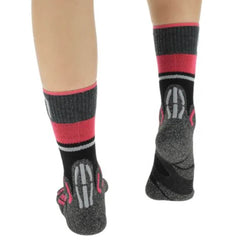 UYN Trekking One Merino Wool Women's Socks, Black/Pink 4
